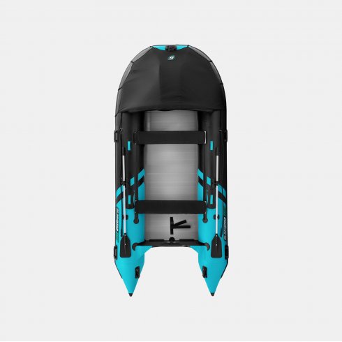 Надувная лодка Gladiator C420AL черно-бирюзовый