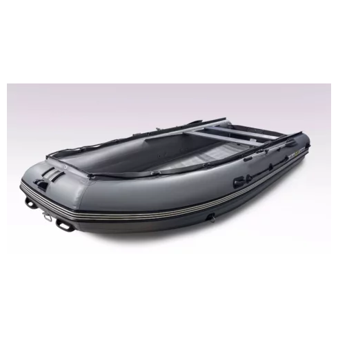 Лодка надувная моторная Solar-470 Caravan Jet Tunnel серый