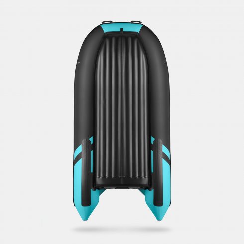 Надувная лодка Gladiator E380S черно-бирюзовый
