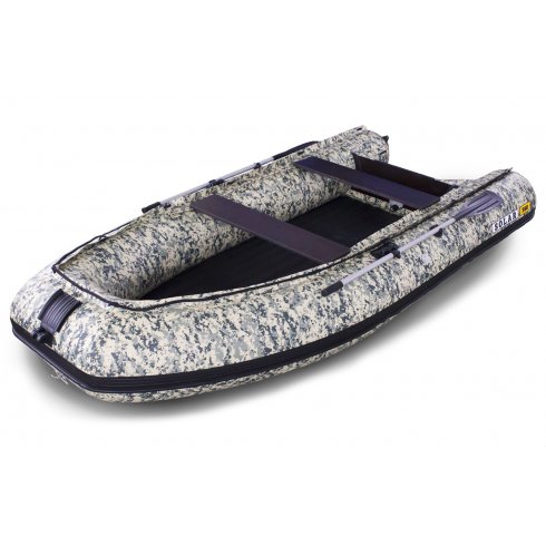 Лодка надувная моторная Solar-380 Jet tunnel пиксель