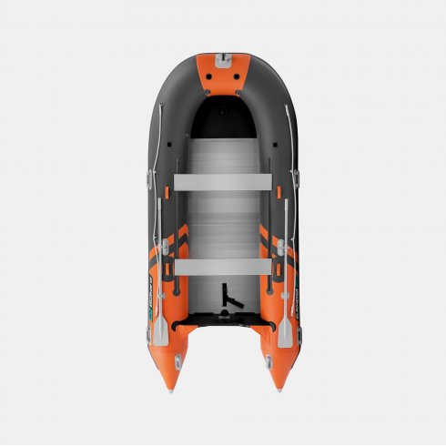 Надувная лодка Gladiator C420AL оранжево-темносерый