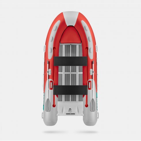 Надувная лодка Gladiator RIB 420AL красно-белый