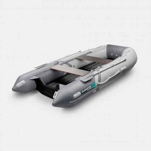 Надувная лодка Gladiator E450S светло/темно-серый