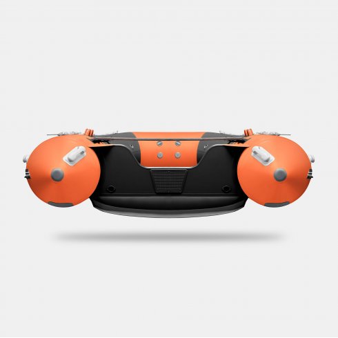 Надувная лодка Gladiator E450S оранжево/темно-серый