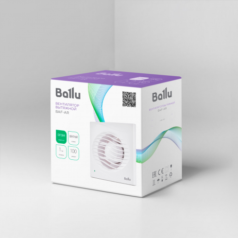 Вентилятор вытяжной Ballu BAF-AR 100 V