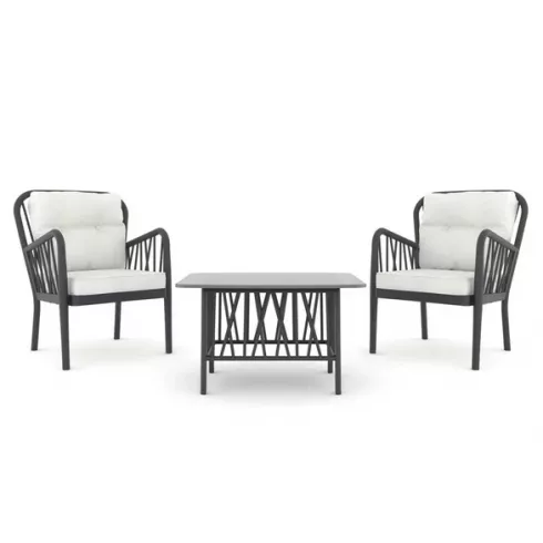 Комплект кресел садовых Gala Duo 2 шт антрацит