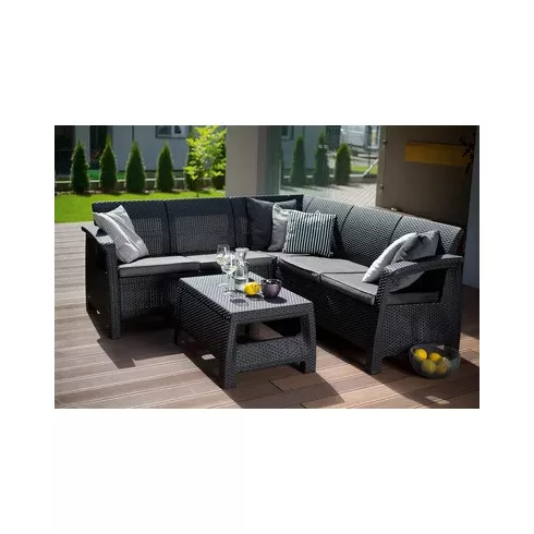 Диван угловой Keter Corfu II Relax капучино