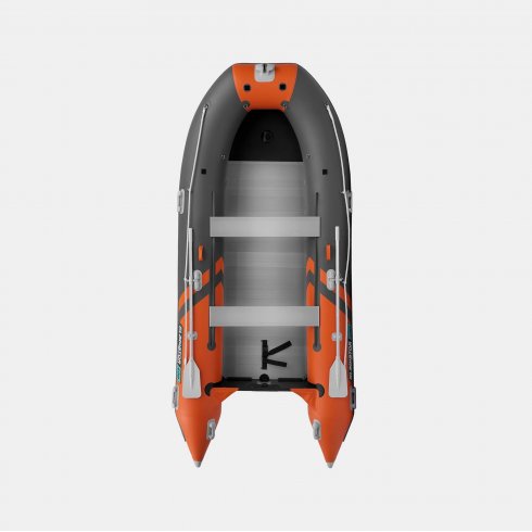 Надувная лодка Gladiator C400AL оранжево-темносерый