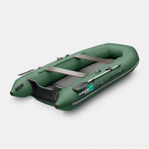 Надувная лодка Gladiator E300S зеленый