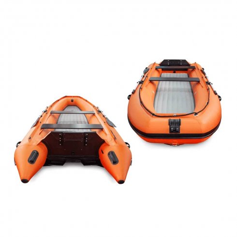 Лодка надувная моторная Solar-430 Super Jet tunnel оранжевый