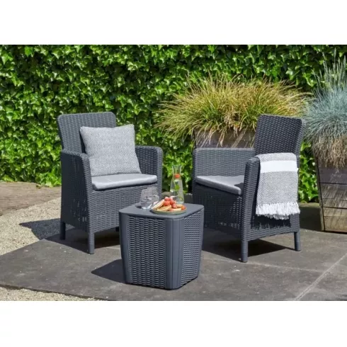 Комплект садовой мебели Keter Trenton balcony графит