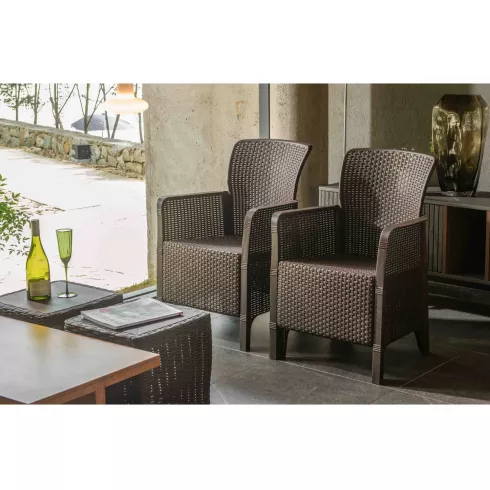 Набор садовой мебели Springhouse Palermo Balcony коричневый