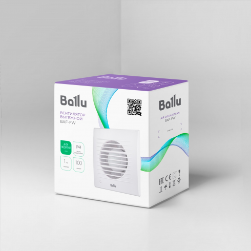 Вентилятор вытяжной Ballu BAF-FW 100 N