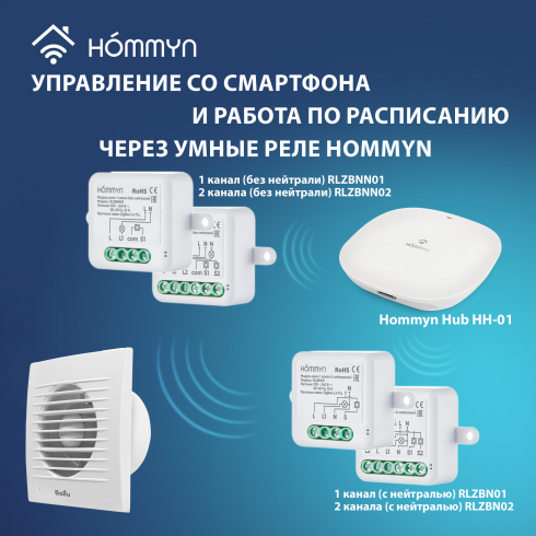 Вентилятор вытяжной Ballu BAF-FW 100 N