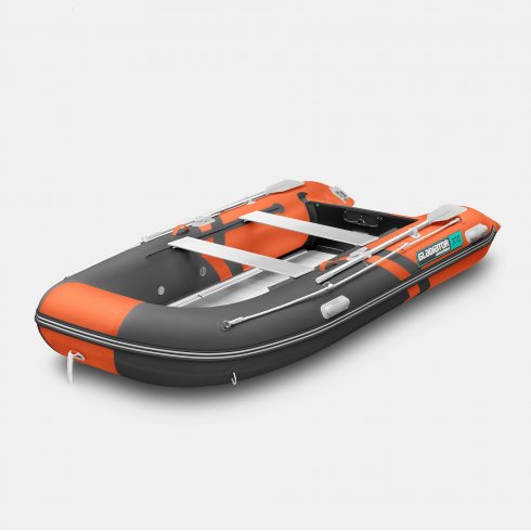 Надувная лодка Gladiator B370AL оранжево-темносерый