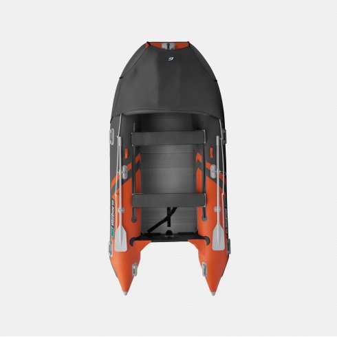 Надувная лодка Gladiator C370AL оранжево-темносерый