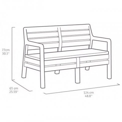 Набор мебели Keter Delano Lima Set капучино