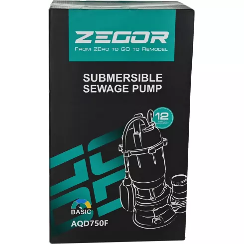 Насос дренажный погружной Zegor AQD750F
