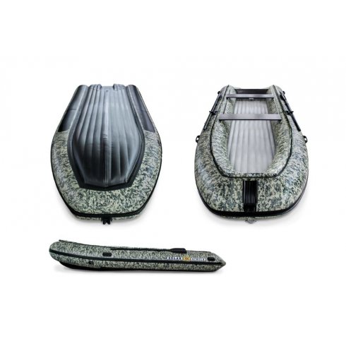 Лодка надувная моторная Solar-450 Strela Jet Tunnel пиксель