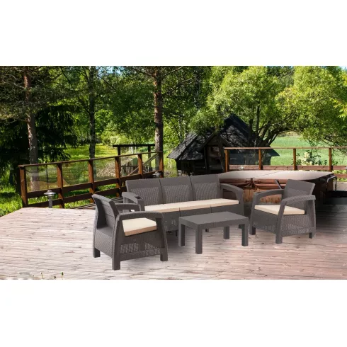 Набор садовой мебели Springhouse Corfu Trio кориневый