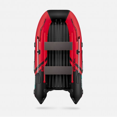 Надувная лодка Gladiator E450S красно-черный