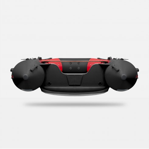 Надувная лодка Gladiator E450S красно-черный