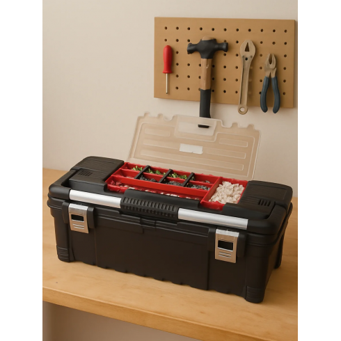 Ящик для инструментов Keter Hawk Tool Box 26'' (черный)