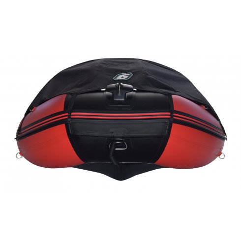 Надувная лодка Gladiator D370AL красно-черный