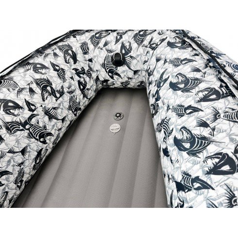 Лодка надувная моторная Solar-470 Super Jet tunnel рыбка