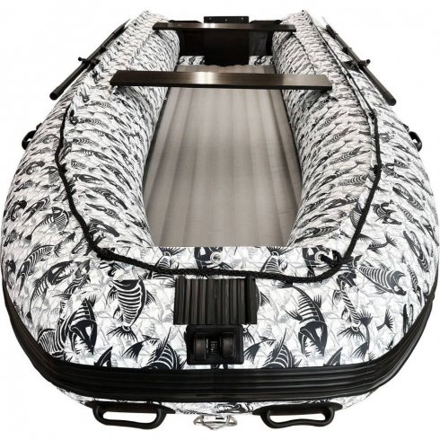 Лодка надувная моторная Solar-470 Super Jet tunnel рыбка