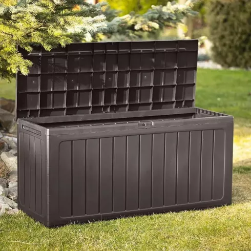 Сундук садовый Prosperplast Boxe board 280л коричневый