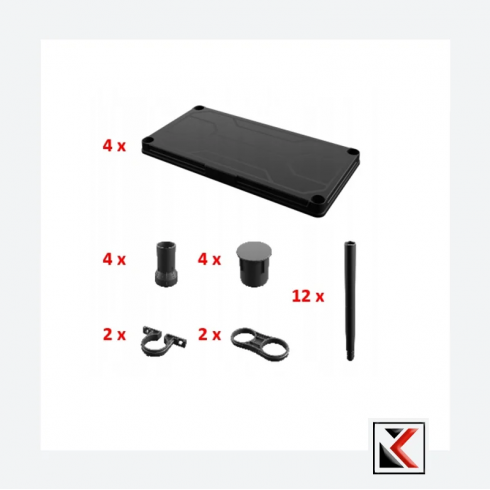 Стеллаж Qbrick Regular Shelving System REGQRS60304CZAPG001 (60/30x4)