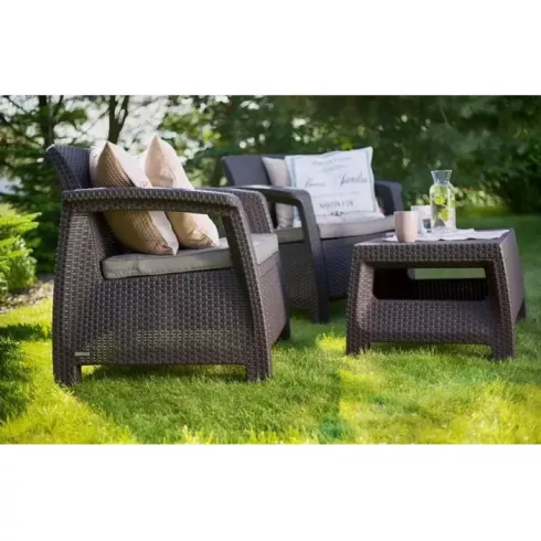 Комплект мебели Keter Corfu Weekend коричневый