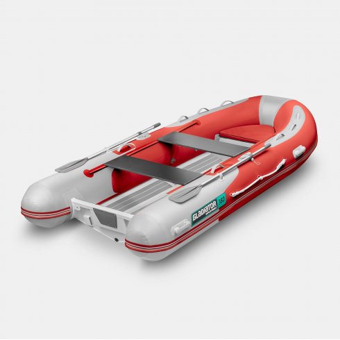 Надувная лодка Gladiator RIB 380AL красно-белый