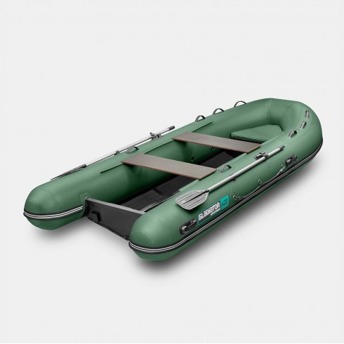 Надувная лодка Gladiator RIB 470AL зеленый