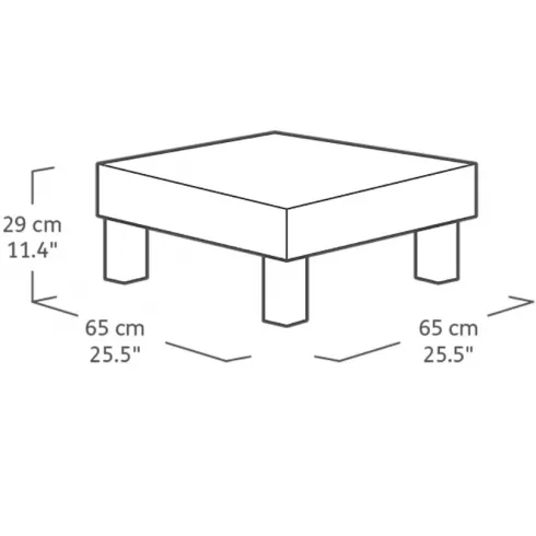 Комплект садовой мебели Keter Elements Balcony графит