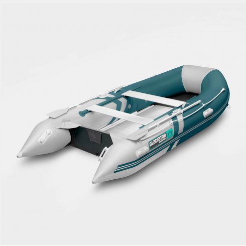 Надувная лодка Gladiator B370AL морской зеленый-белый