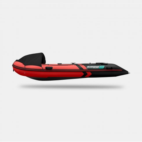 Надувная лодка Gladiator C400AL красно-черный