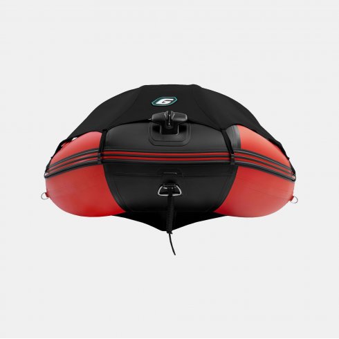 Надувная лодка Gladiator C400AL красно-черный