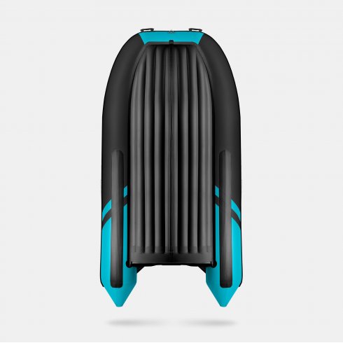 Надувная лодка Gladiator E450S черно-бирюзовый