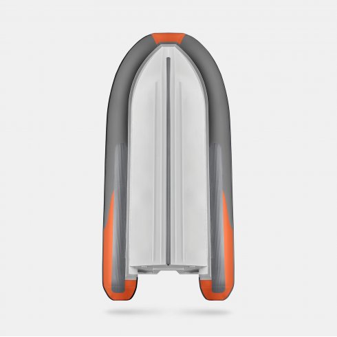 Надувная лодка Gladiator RIB 420AL оранжево-темносерый