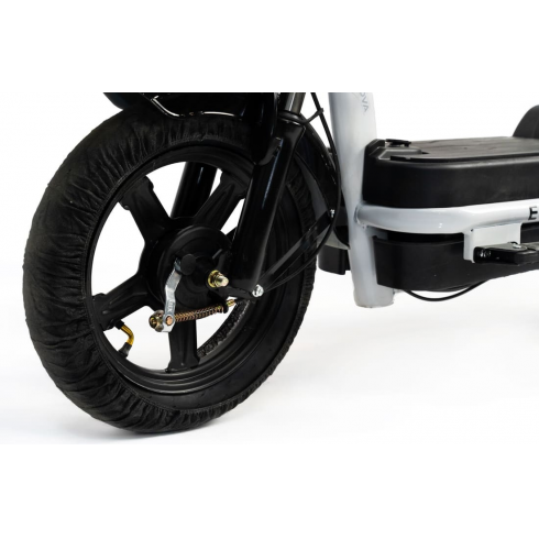 Электровелосипед Nova EC-02 серый с задним кофром (без цепи)