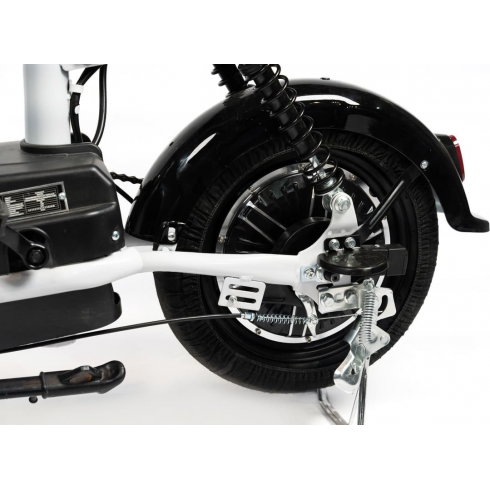 Электровелосипед Nova EC-02 серый с задним кофром (без цепи)