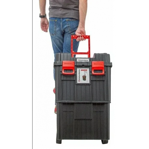 Набор ящиков для инструментов Kistenberg HEAVY KHVW пласт (черный/красный)