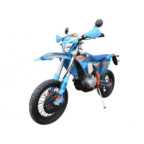 Мотоцикл GR8 F300A (4T YB300H) Motard ПТС (голубой)