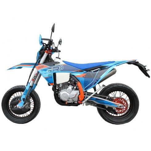 Мотоцикл GR8 F300A (4T YB300H) Motard ПТС (голубой)