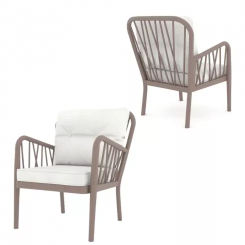 Комплект кресел садовых Gala Duo 2 шт капучино