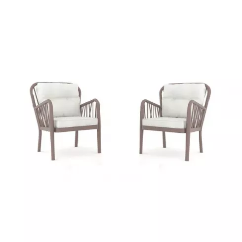 Комплект кресел садовых Gala Duo 2 шт капучино