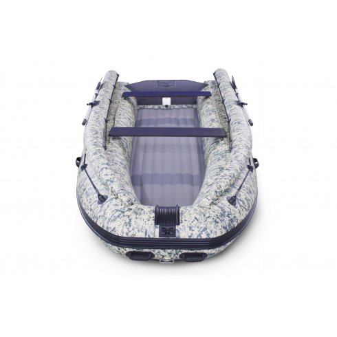 Лодка надувная моторная Solar-470 Caravan Super Jet Tunnel с фальшбортом пиксель