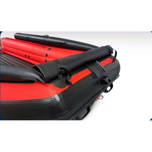 Лодка надувная моторная Solar-500 Rosich Jet Tunnel с фальшбортом красный